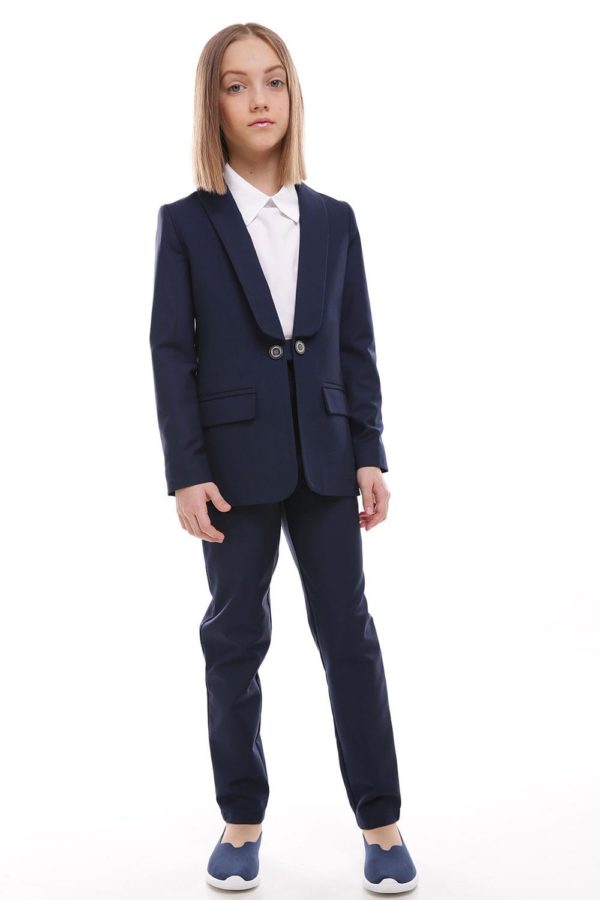 Костюм для дівчинки Еліот у шкільному стилі з жакетом і брюками