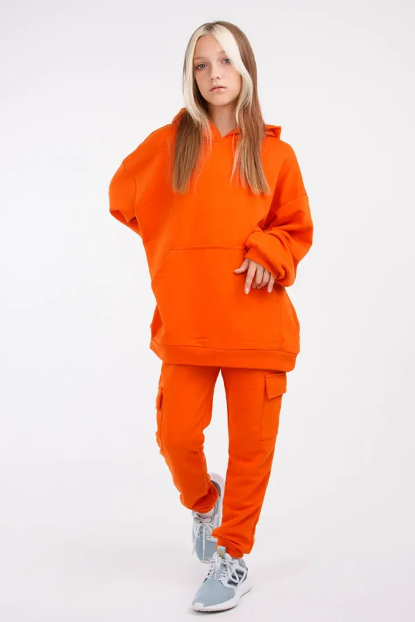 Костюм для дівчат Ірона з худі оверсайз оверсайз та штанами карго