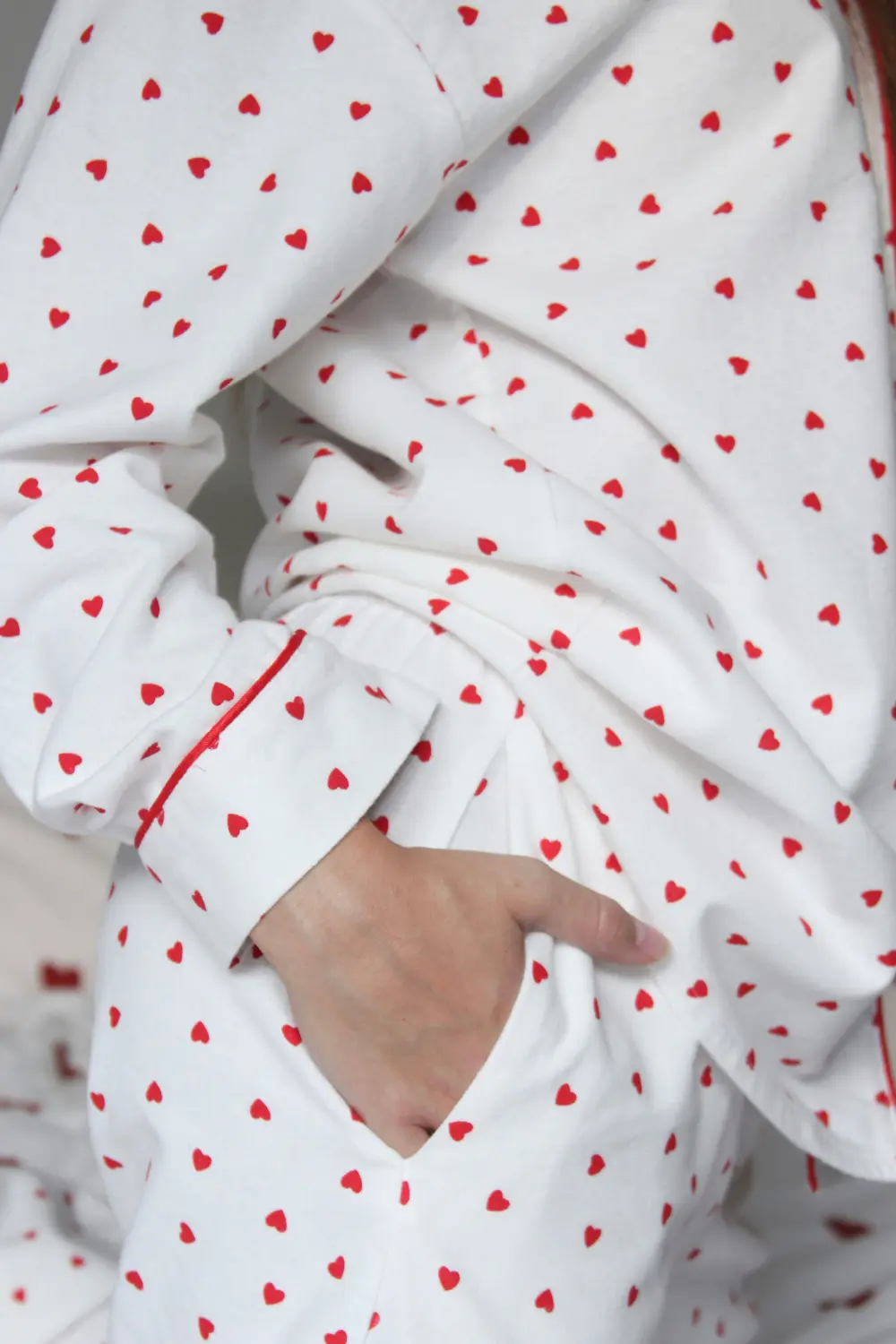 Піжама жіноча April з фланелі принт серця - 7 Піжама жіноча April з фланелі принт серця - Зображення 5