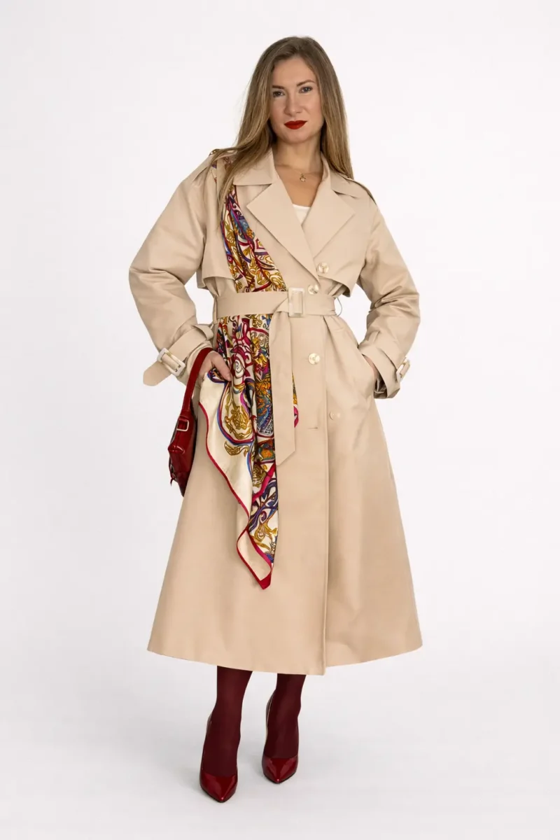 поєднання кольорів в одязі — бежевий з коричневим