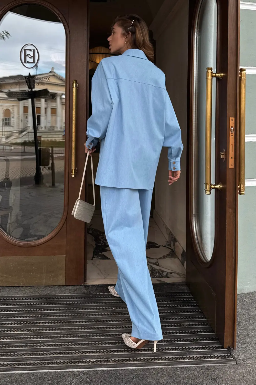 Сорочка джинсова оверсайз April Denim Set - 9 Сорочка джинсова оверсайз April Denim Set - Зображення 7