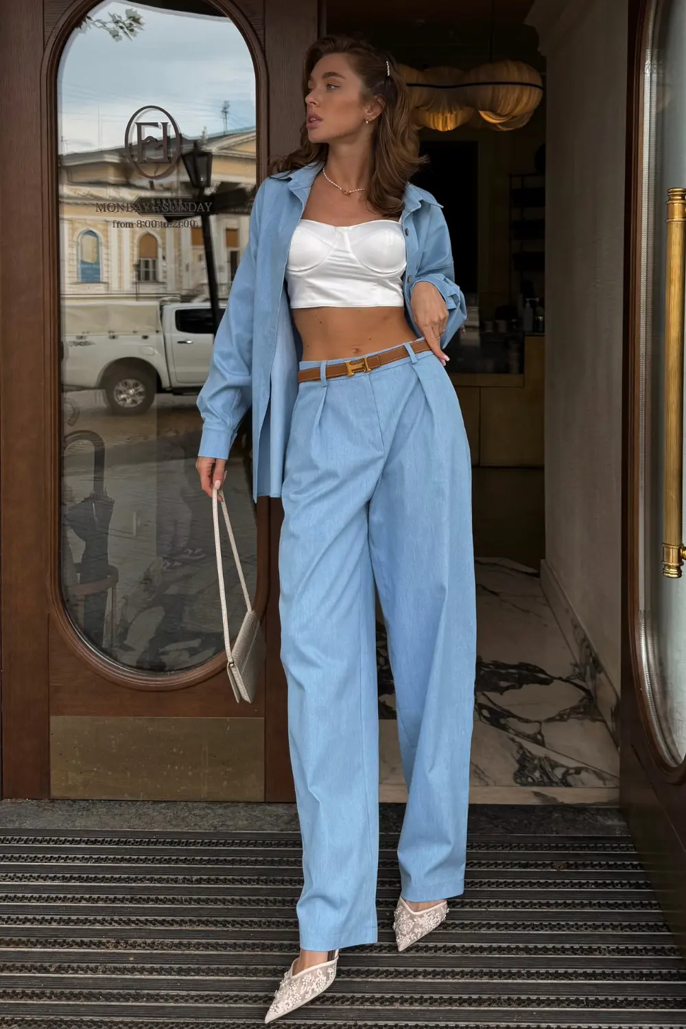 Сорочка джинсова оверсайз April Denim Set - 11 Сорочка джинсова оверсайз April Denim Set - Зображення 9